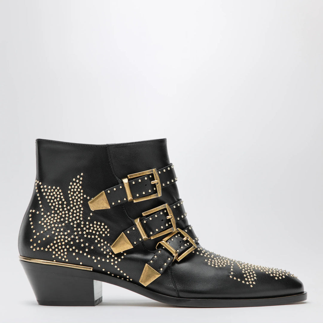 Chloé - Susanna ankle boots in black with studs Brand Shoes 36 IT