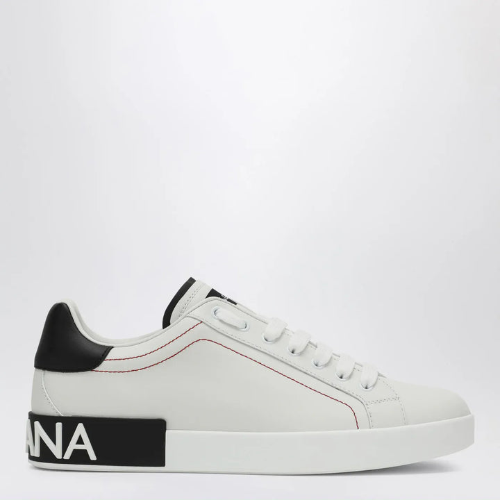 Dolce&amp;Gabbana - Portofino white/black leather Sneakers Brand Shoes 39 IT