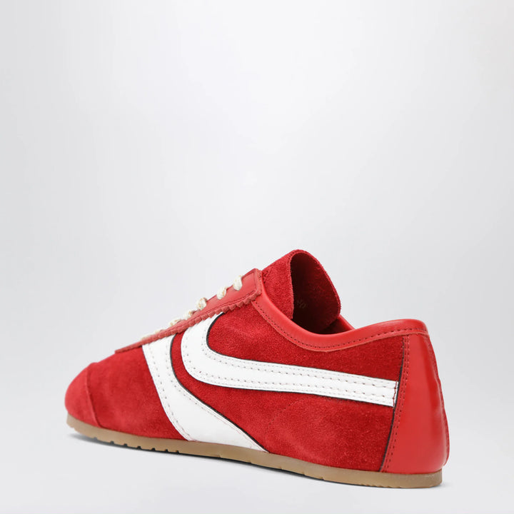 Dries Van Noten - Red/white leather and suede Sneakers Brand Shoes