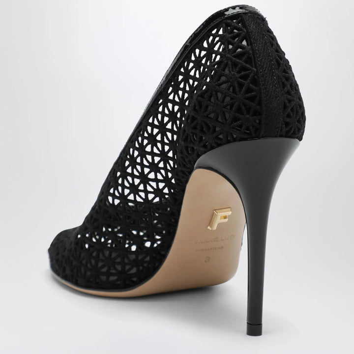 Ferragamo - Black macramé pump Brand Shoes