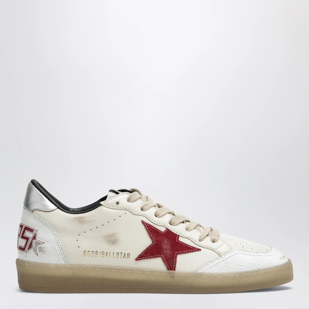 Golden Goose - Ball Star sneakers in butter beige/white/red Brand Shoes 40 IT