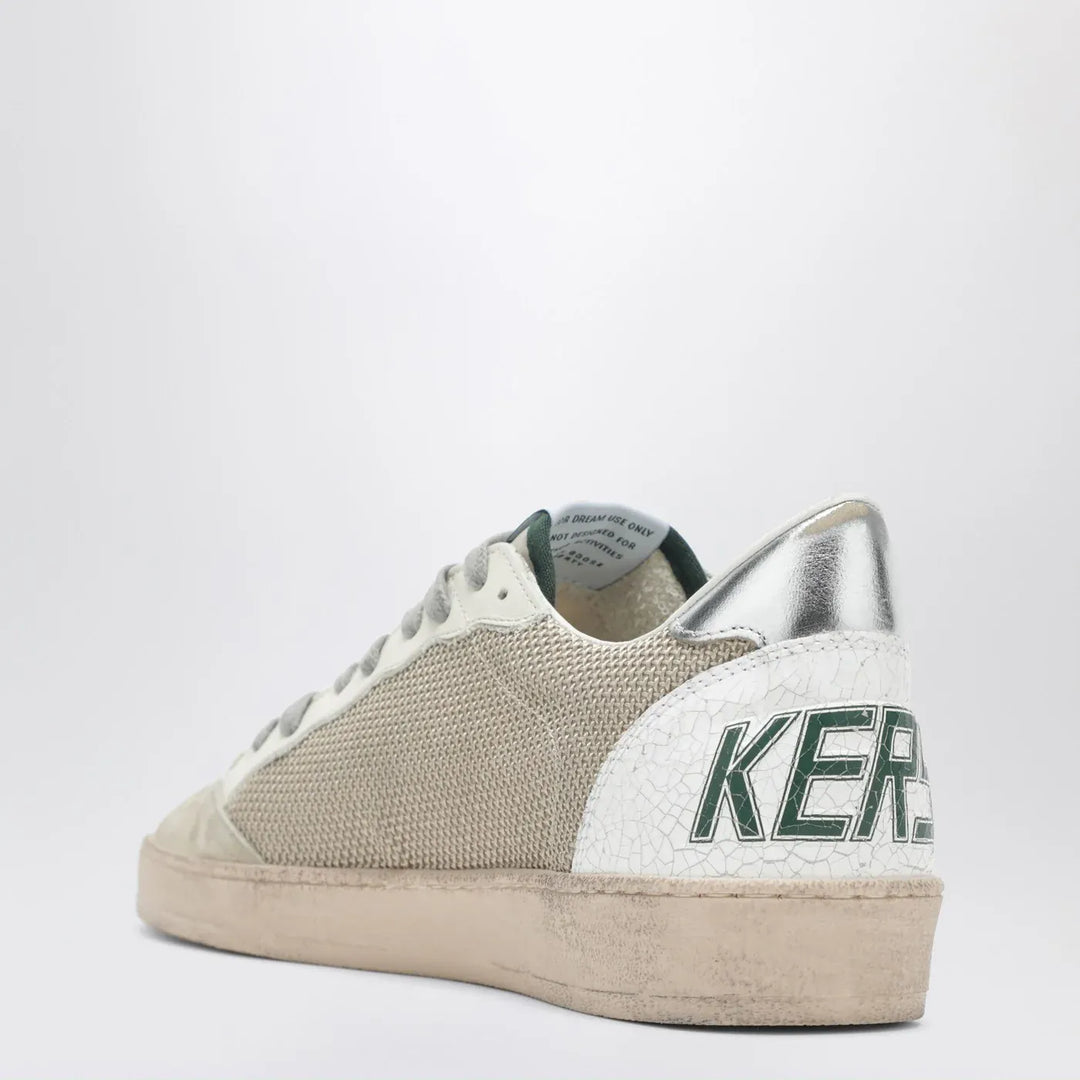 Golden Goose - Ballstar sneakers in white and green with vintage effect Brand Shoes