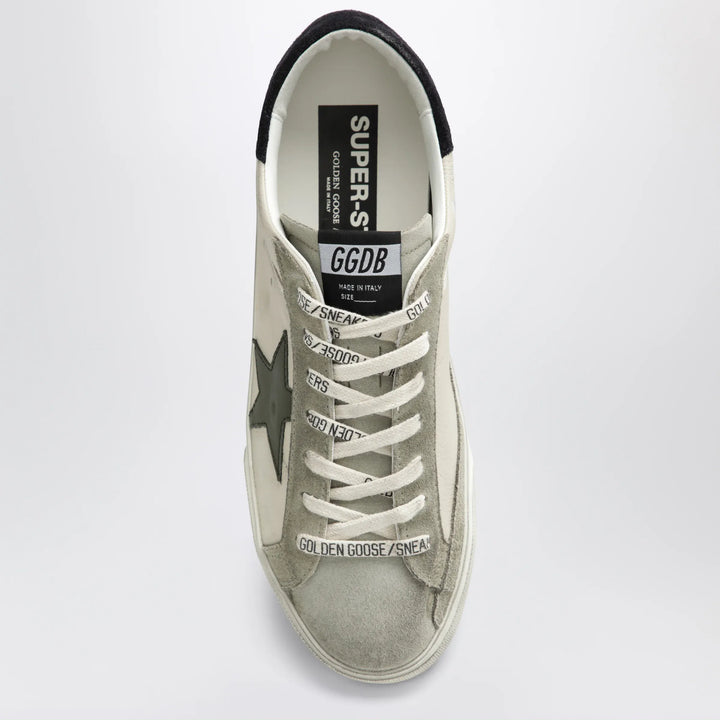 Golden Goose - Super-Star sneakers in cream/olive green/blue Brand Shoes