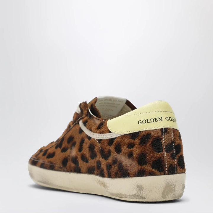 Golden Goose - Super-star Sneakers in leopard-print pony hair Brand Shoes 39 IT