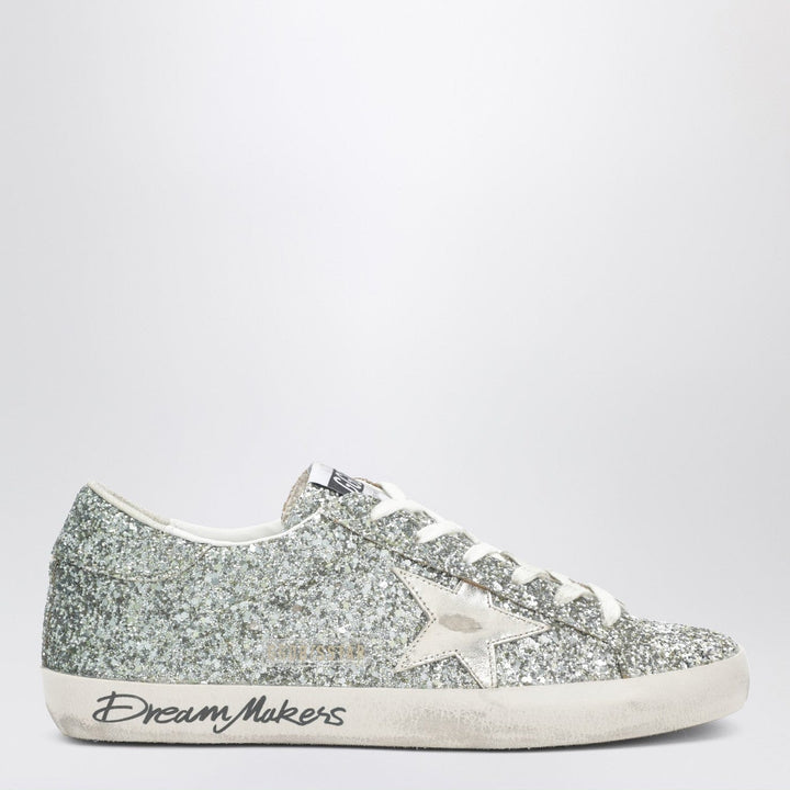 Shoes Golden Goose - Super-Star sneakers in silver glitter with dégradé effect Brand