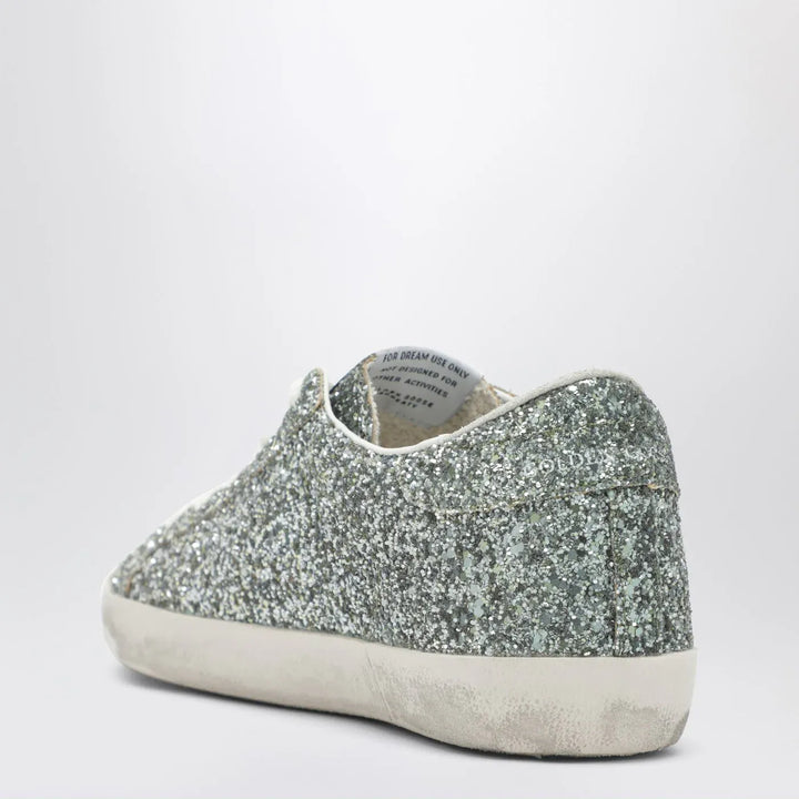 Golden Goose - Super-Star Sneakers in silver glitter with dégradé effect Brand Shoes