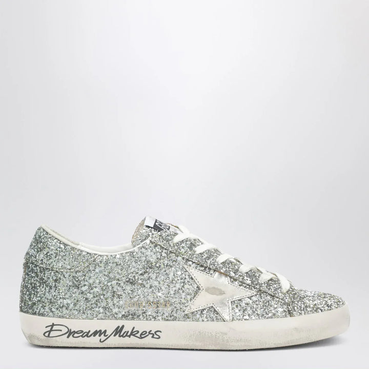 Golden Goose - Super-Star Sneakers in silver glitter with dégradé effect Brand Shoes 36 IT