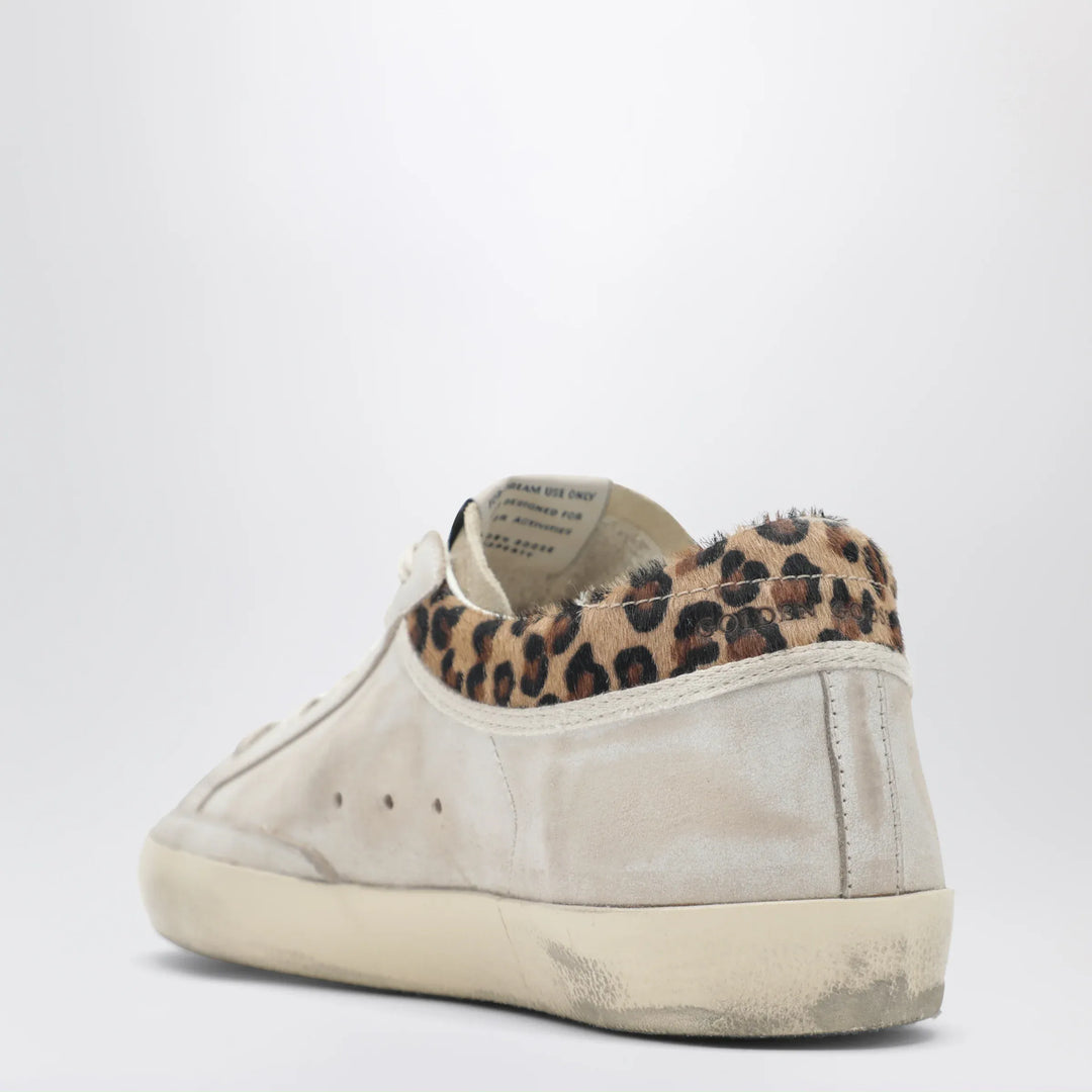 Golden Goose - White and beige Super-Star sneakers with pony hair details Brand Shoes