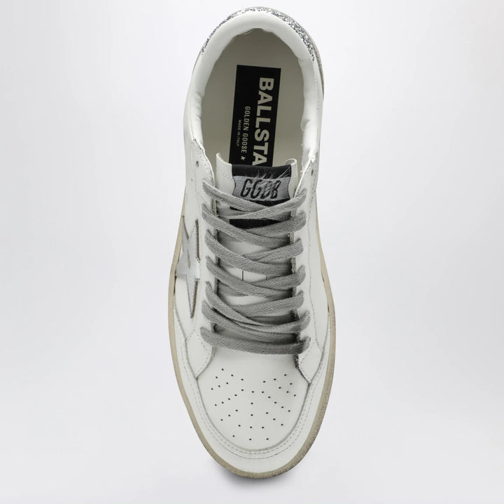 Golden Goose - White/silver/platinum glitter Ball Star sneakers Brand Shoes 40 IT