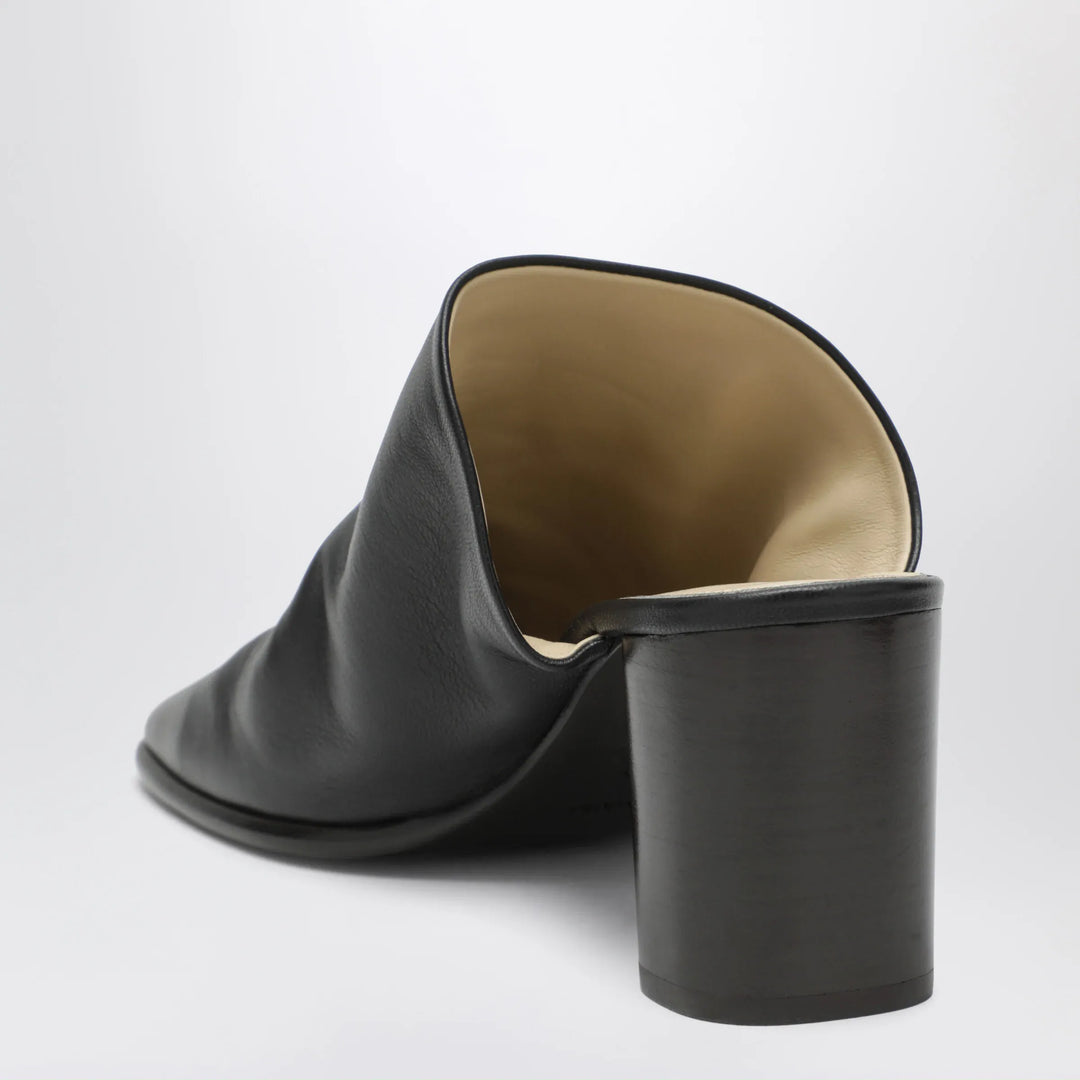 LEMAIRE - Brown lambskin mules with block heel Brand Shoes