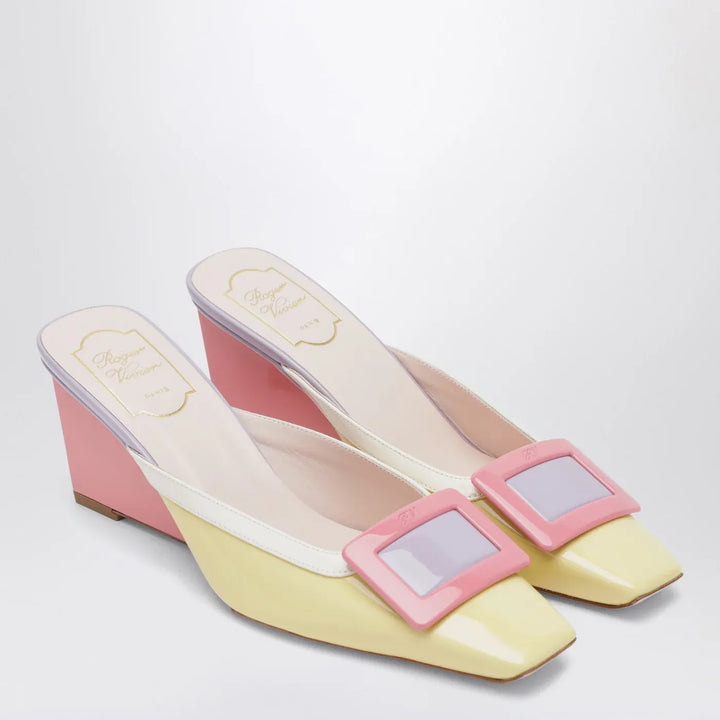 ROGER VIVIER - Belle Vivier Wedge mules in patent leather Brand Shoes