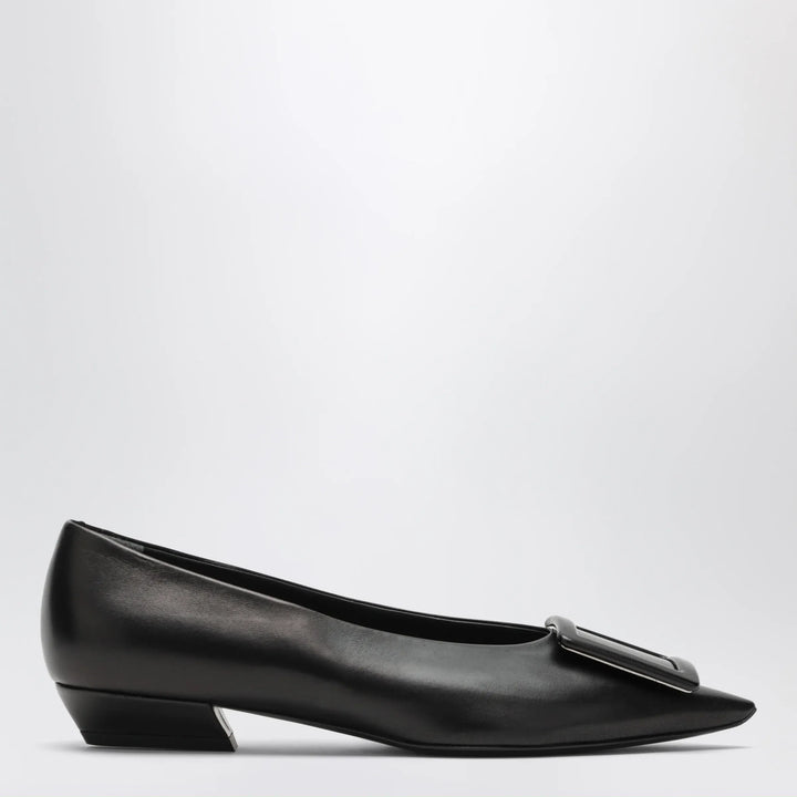 ROGER VIVIER - Gommettine ballerina in black leather Brand Shoes 36 IT