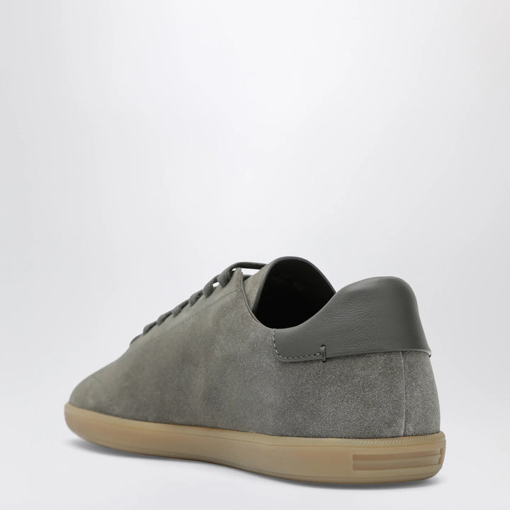 ZEGNA - Grey suede Sneakers Brand Shoes