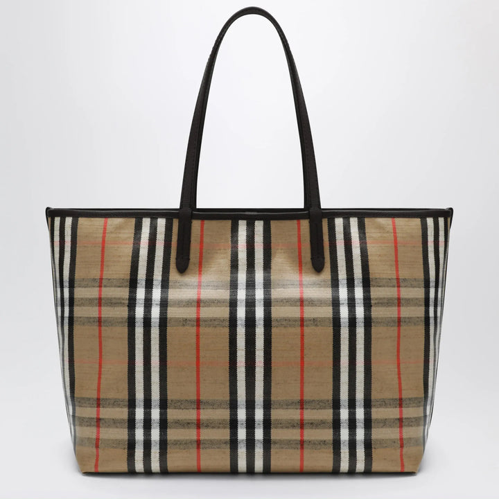 Burberry - Medium Highlands Tote bag in Check pattern Brand Shopper Bag TU