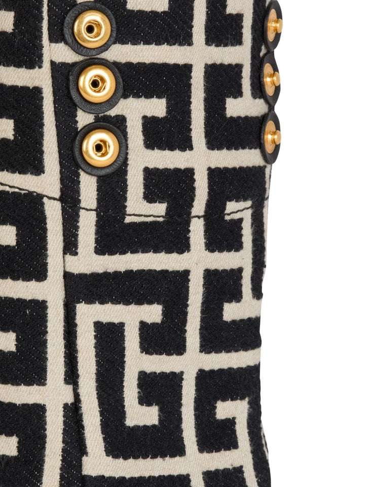 Balmain Shopper UNI Balmain Monogram Jacquard Bag Balmain Monogram Jacquard Bag Black/White Brand