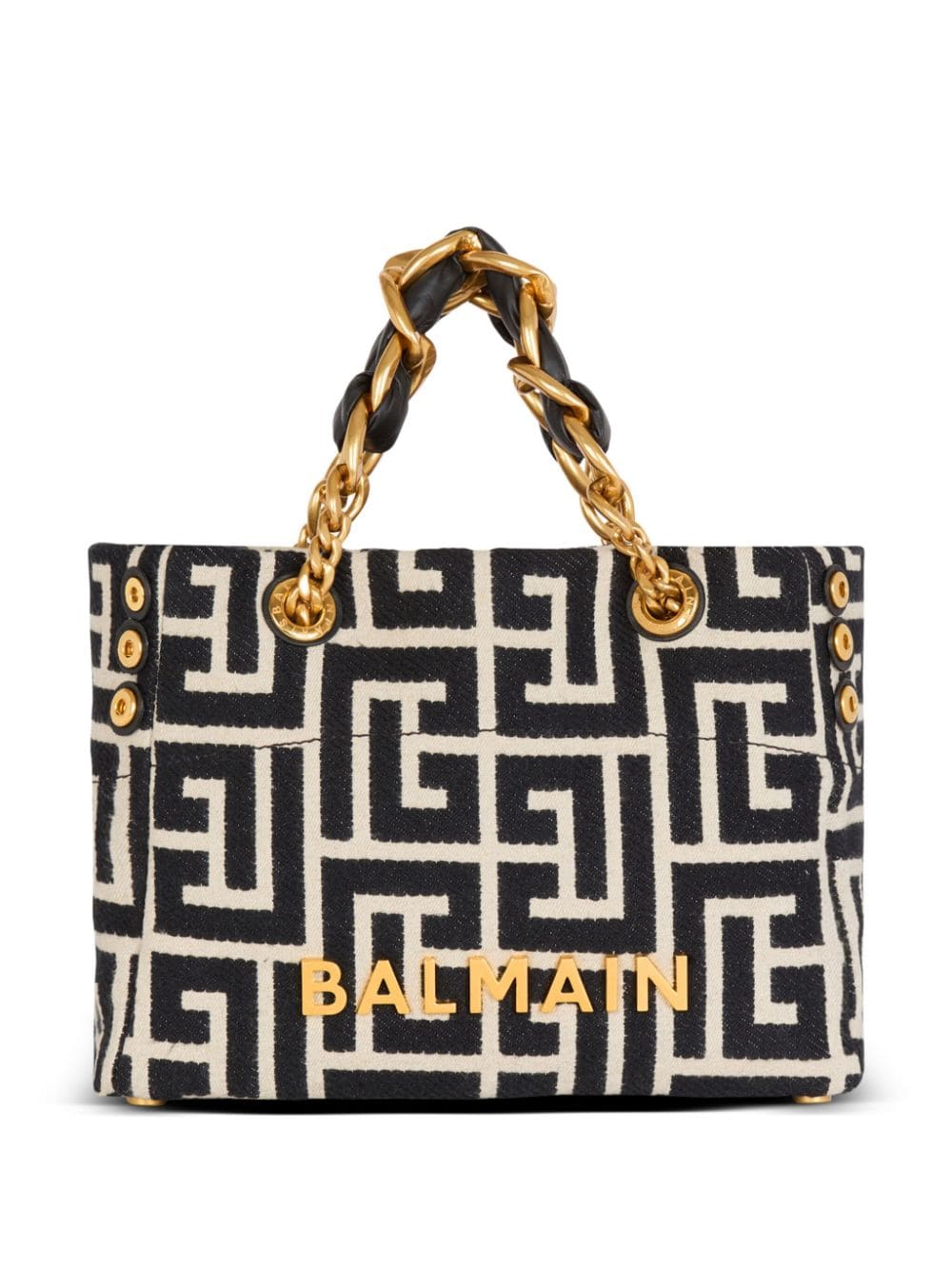 Balmain Shopper UNI Balmain Monogram Jacquard Bag Balmain Monogram Jacquard Bag Black/White Brand