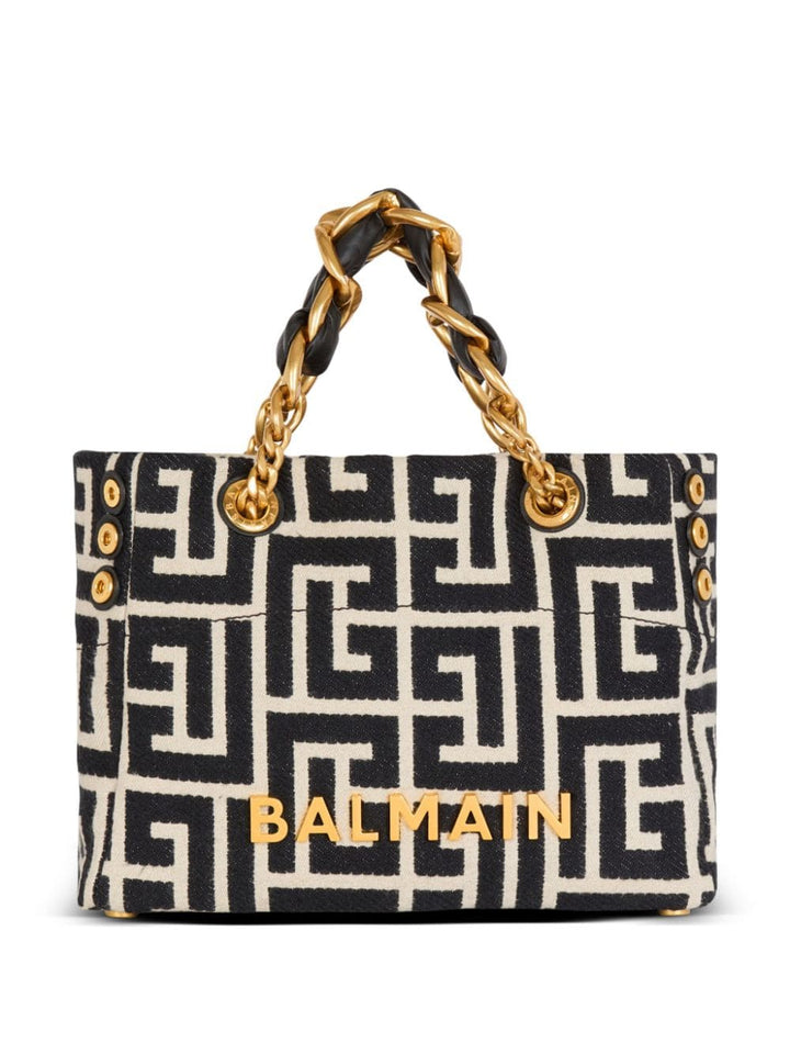 Balmain Shopper UNI Balmain Monogram Jacquard Bag Balmain Monogram Jacquard Bag Black/White Brand