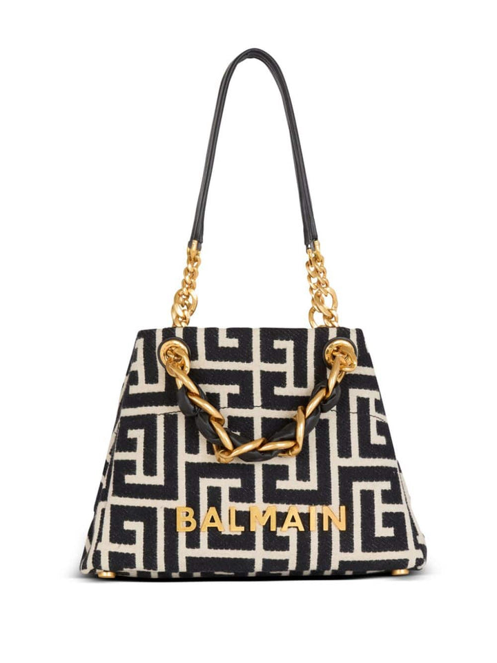 Balmain Shopper UNI Balmain Monogram Jacquard Bag Balmain Monogram Jacquard Bag Black/White Brand