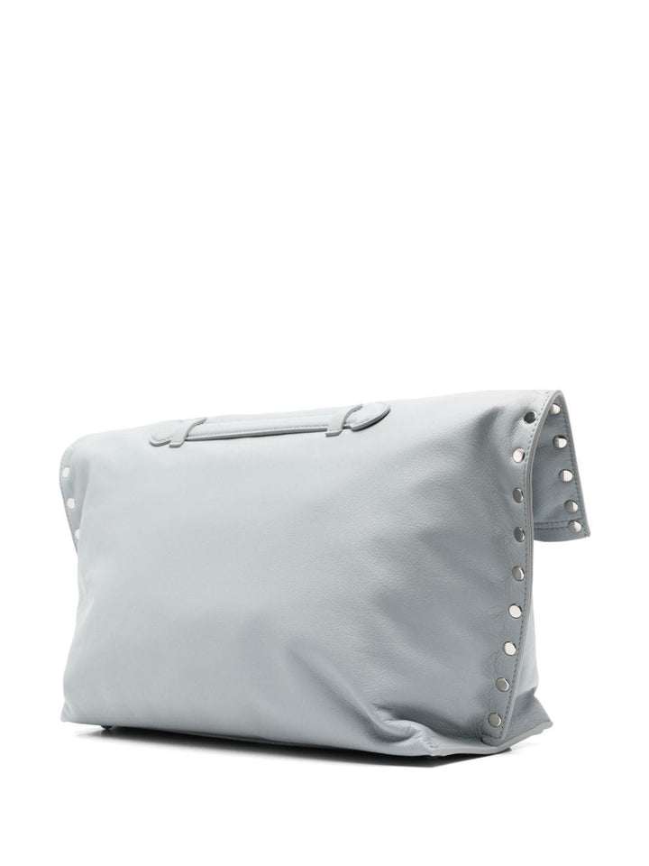 Zanellato Shopper UNI Zanellato Leather Blue-Grey Bag Zanellato Blue-Grey Leather Handbag – Modern Elegance Brand