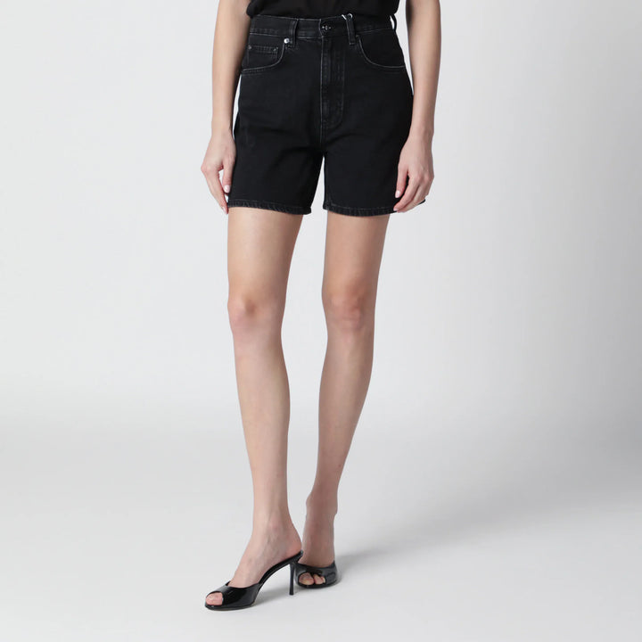 ANINE BING - Delaney shorts in vintage black denim Brand Shorts 25