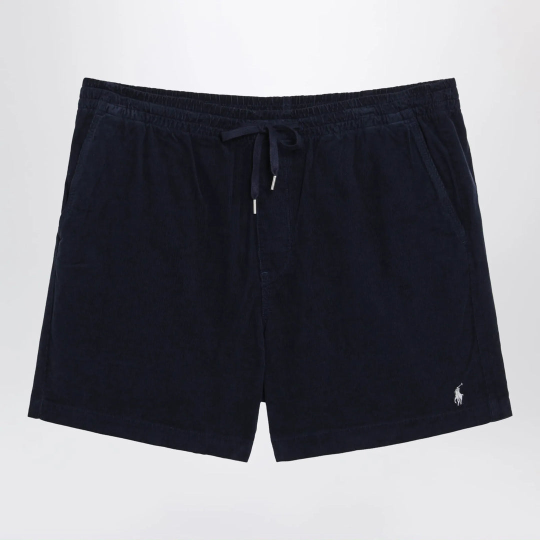 Polo Ralph Lauren - Navy ribbed Classic-Fit shorts Brand Shorts M