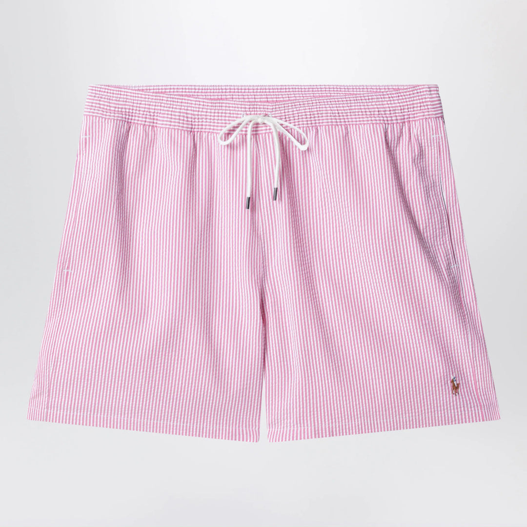 Polo Ralph Lauren - Traveler striped white/pink swim shorts Brand Shorts S
