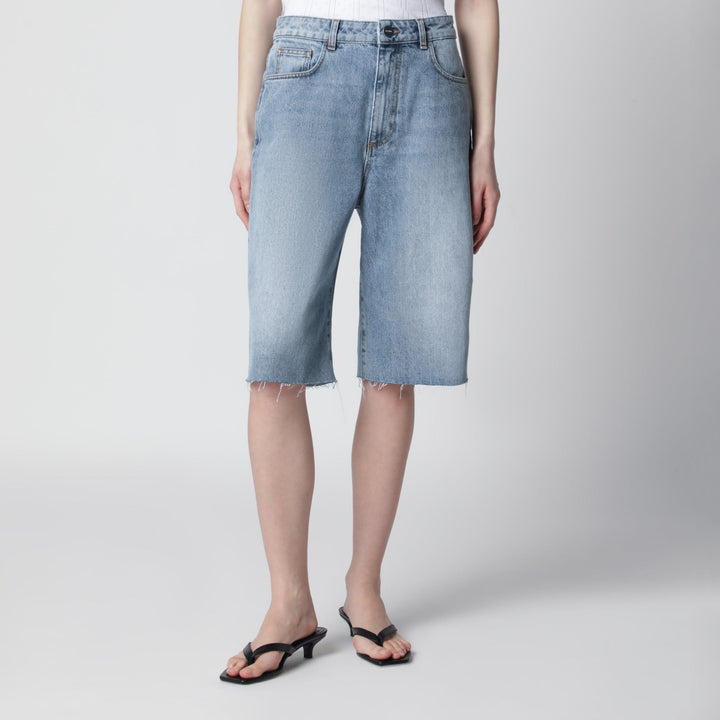 Shorts Róhe - Classic blue denim bermuda shorts Brand
