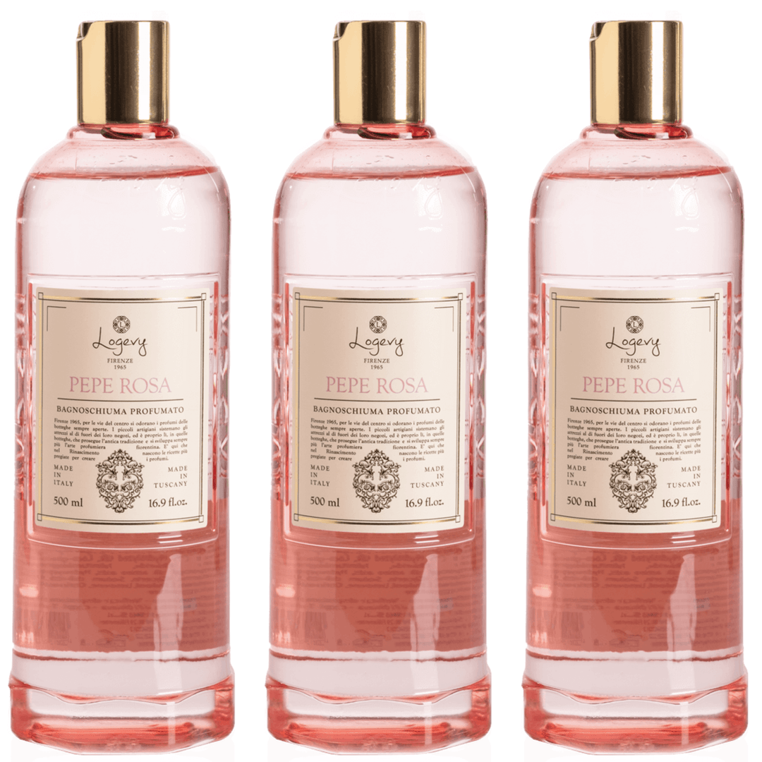 Logevy Pink Pepper Shower Gel 500ml Set of 3pcs Brand Shower gel