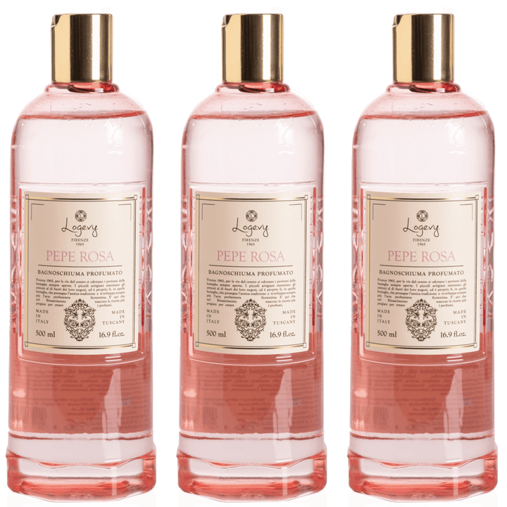 Logevy Pink Pepper Shower Gel 500ml Set of 3pcs Brand Shower gel