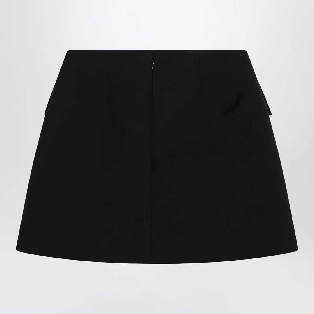 Alexander McQueen - Black wool mini skirt Brand Skirts 42  IT
