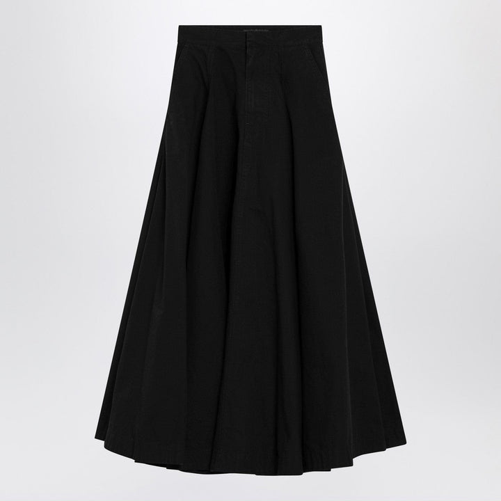 Skirts Balenciaga - Black cotton ripstop Godet maxi skirt Brand