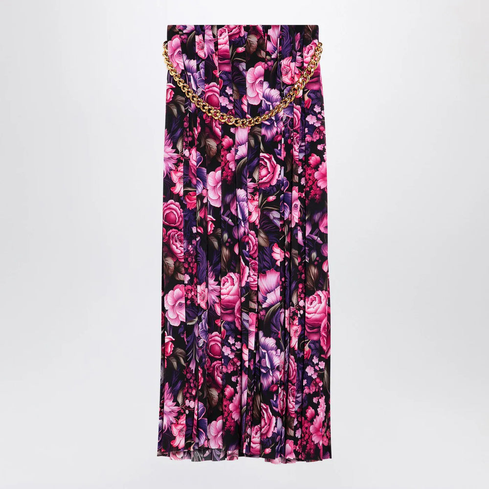 Balenciaga - Long pleated floral skirt Brand Skirts 38  FR