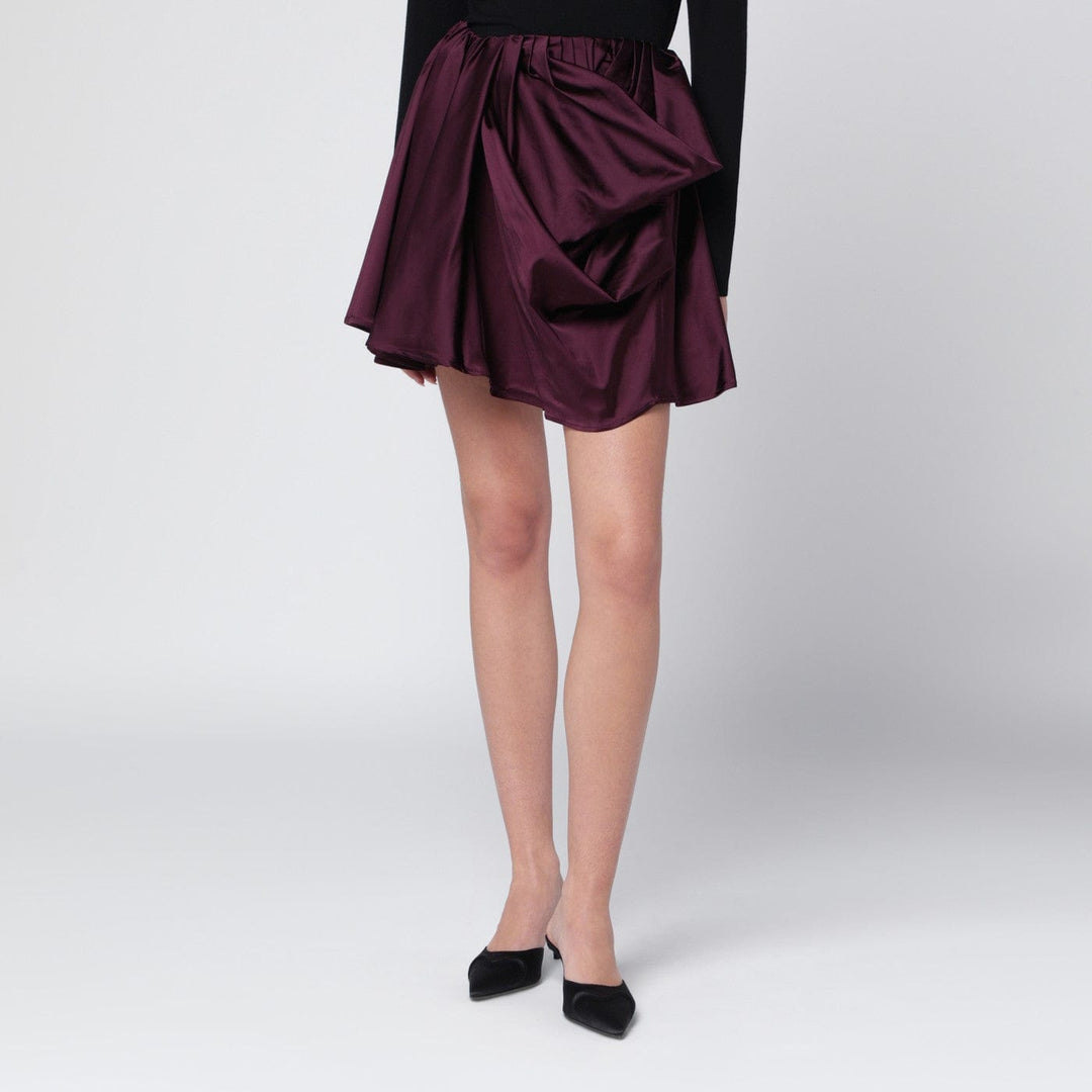 Skirts 38  FR GANNI - Mauve draped mini skirt Brand