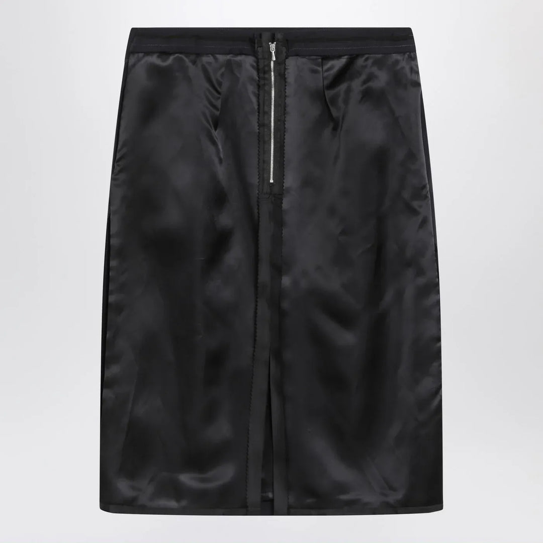 Maison Margiela - Blue skirt with satin side panels Brand Skirts 40  IT