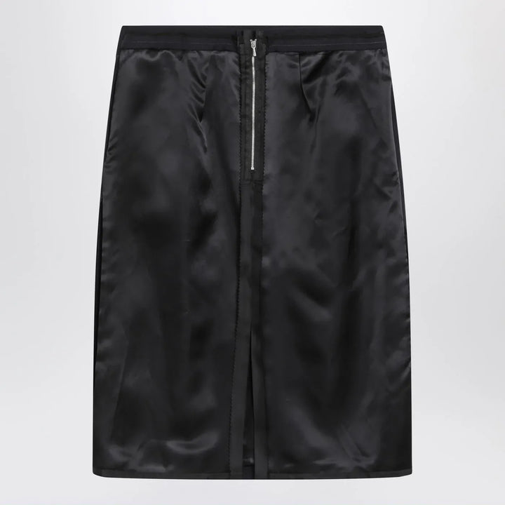 Maison Margiela - Blue skirt with satin side panels Brand Skirts 40  IT