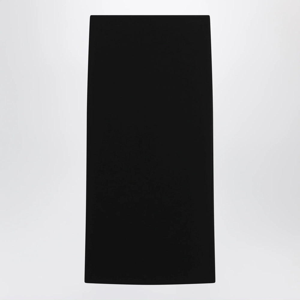 Max Mara - Midi skirt in compact crêpe jersey in black Brand Skirts 40  IT
