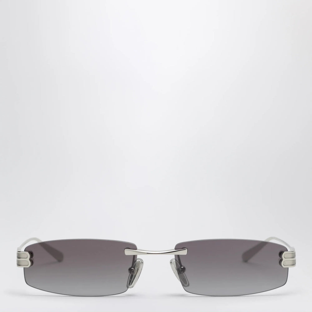 Balenciaga - Gossip rectangular Silver/Gradient Grey sunglasses Brand Sunglasses TU