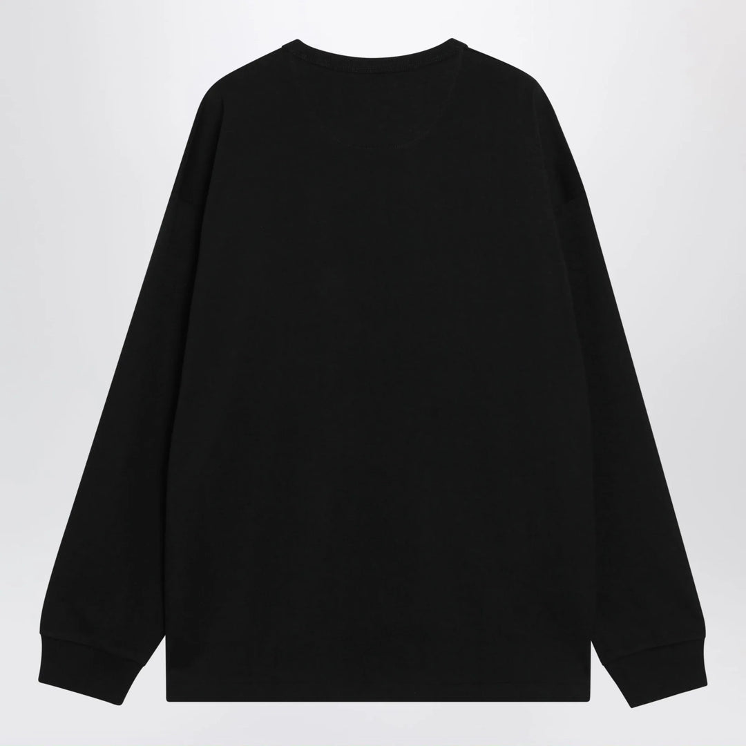 Polo Ralph Lauren - Black cotton Relaxed-Fit crewneck sweatshirt Brand Sweatshirt