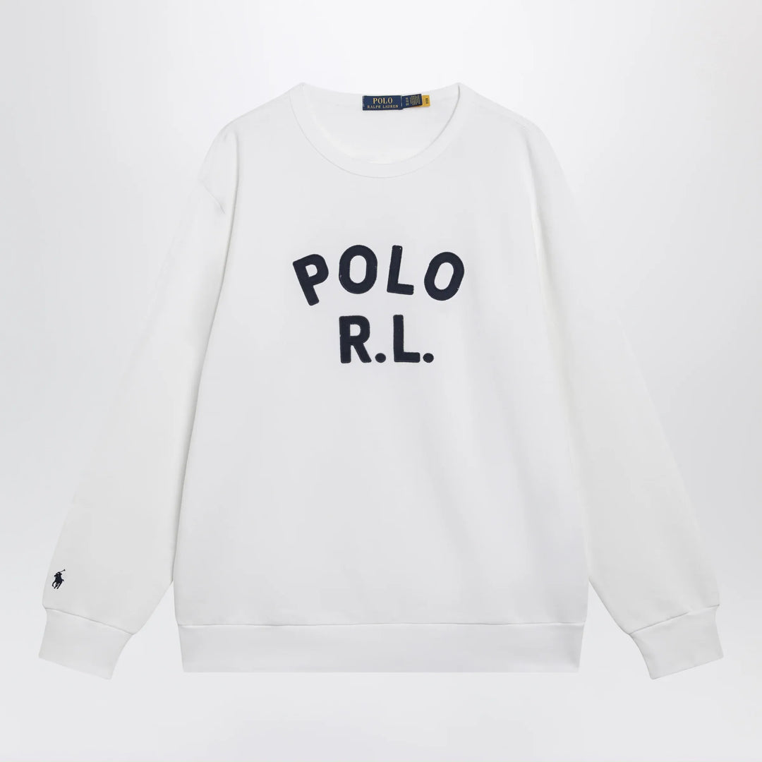 Polo Ralph Lauren - White sweatshirt with logo embroidery Brand Sweatshirt S
