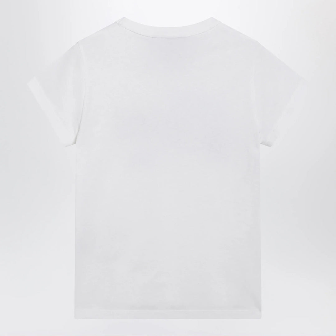 Valentino - White cotton T-shirt with logo print Brand T-Shirt
