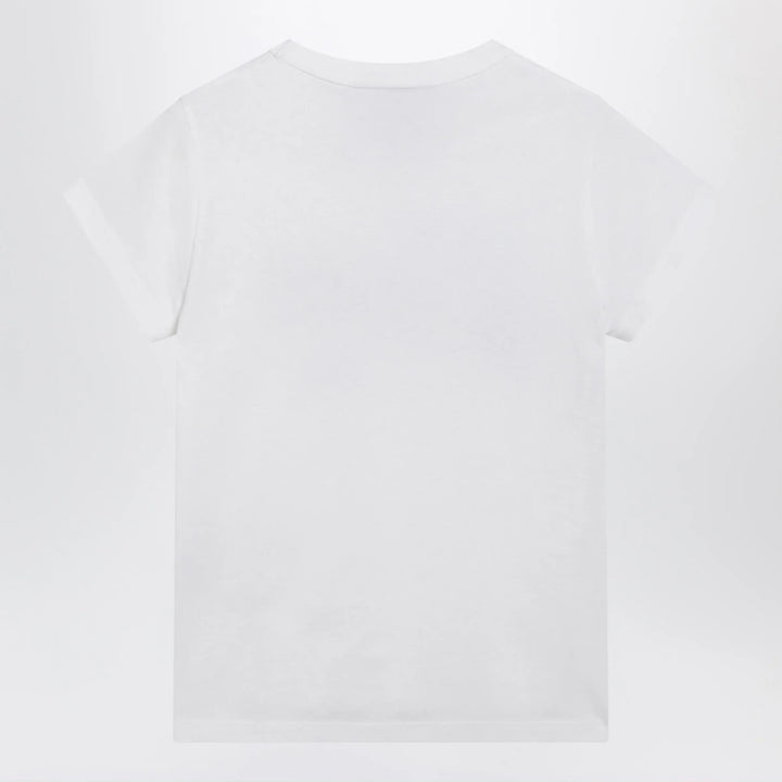 Valentino - White cotton T-shirt with logo print Brand T-Shirt