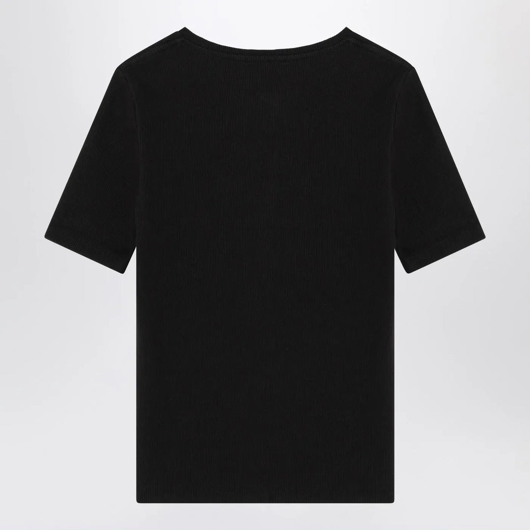 ANINE BING - Black short-sleeved t-shirt Brand T-Shirts XS