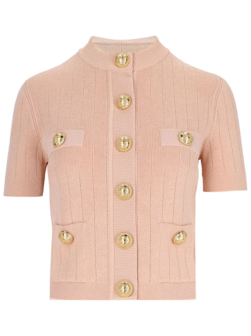 Balmain Topwear 38 Balmain Button Sweater Balmain Light Pink Sweater Brand