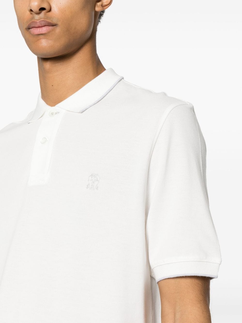 Brunello Cucinelli Topwear XXL Brunello Cucinelli T-shirts and Polos White Brunello Cucinelli T-shirts and Polos White Brand