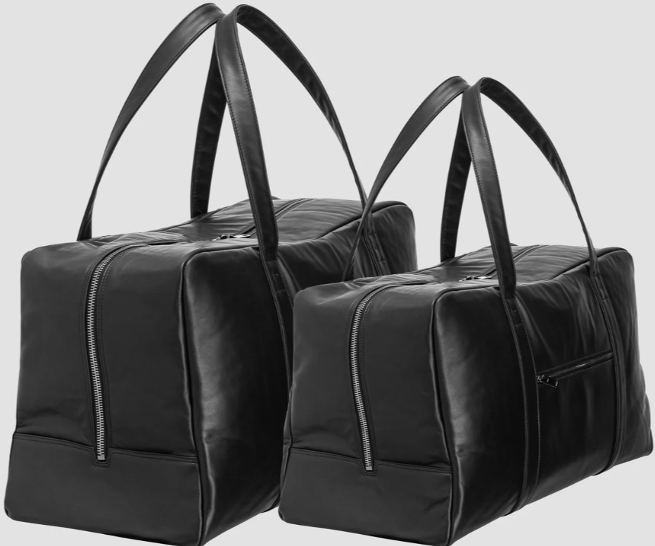 Bemboka Travel Bag Black / Weekender 55 x 33 x 21cm Bemboka Super Soft Full Grain Italian Leather  Travel Bag Brand
