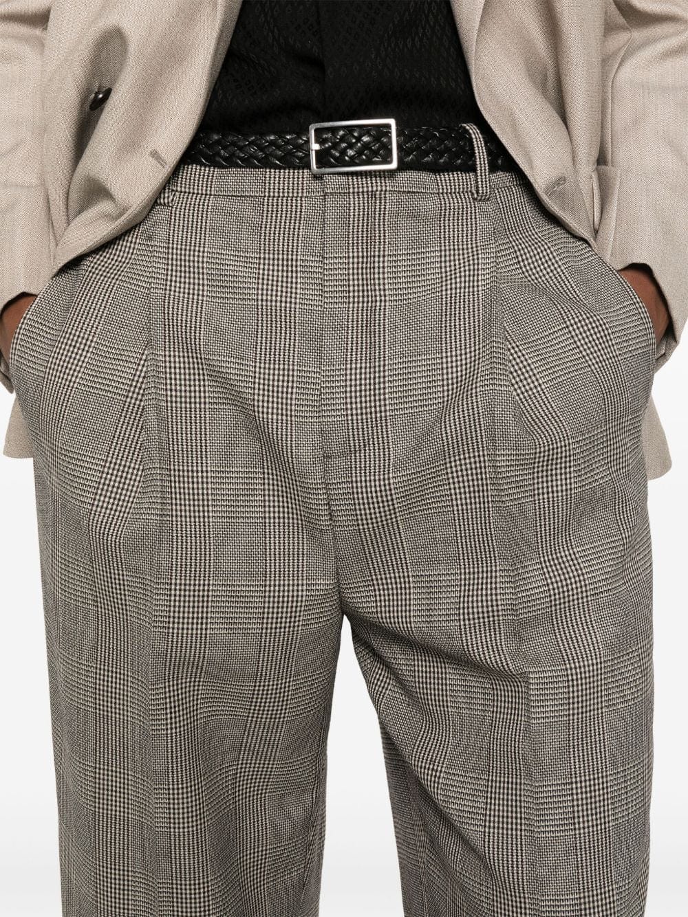 Saint Laurent Trousers 46 Saint Laurent Trousers Brown Saint Laurent Brown Pleated Trousers – Tailored Fit Brand