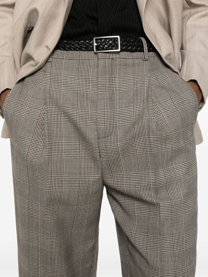 Saint Laurent Trousers 46 Saint Laurent Trousers Brown Saint Laurent Brown Pleated Trousers – Tailored Fit Brand