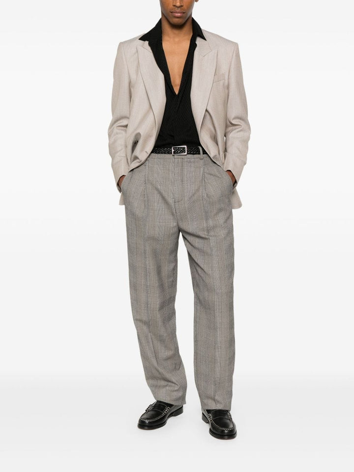 Saint Laurent Trousers 46 Saint Laurent Trousers Brown Saint Laurent Brown Pleated Trousers – Tailored Fit Brand