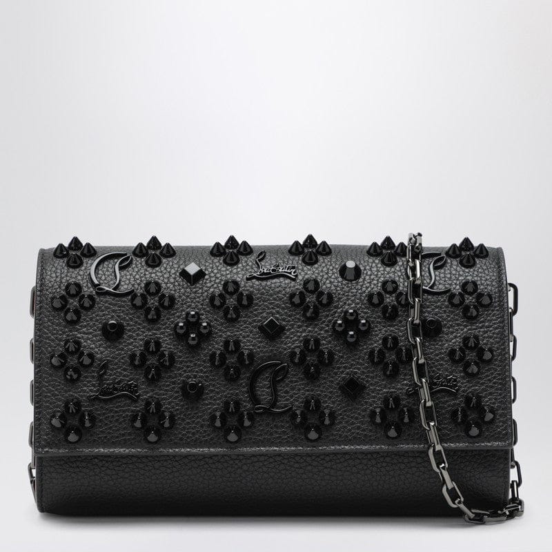 Wallets &amp; Money Clips Christian Louboutin - Black Clutch Paloma in calfleather and spikes Loubinthesky - One size Brand