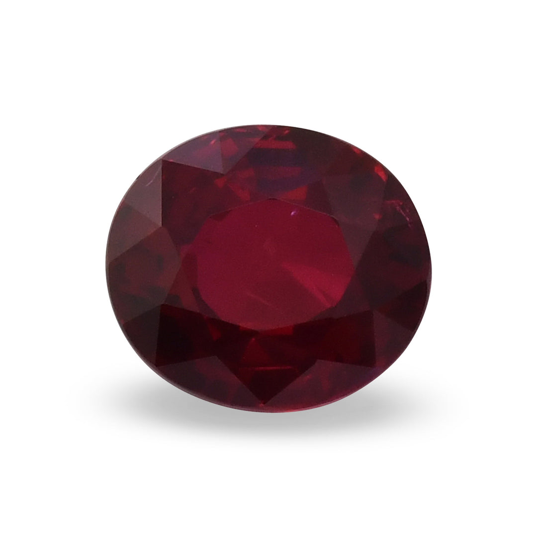 4.04 Carat Red MOZAMBIQUE Oval Ruby GRS